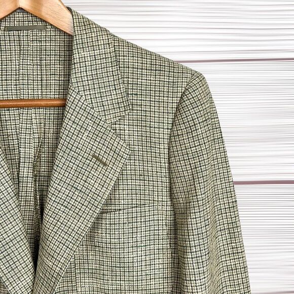 CERRUTI 1881 Vintage Silk Lightweight Blazer Taupe Single Breasted Fitted 34L - Picture 4 of 16